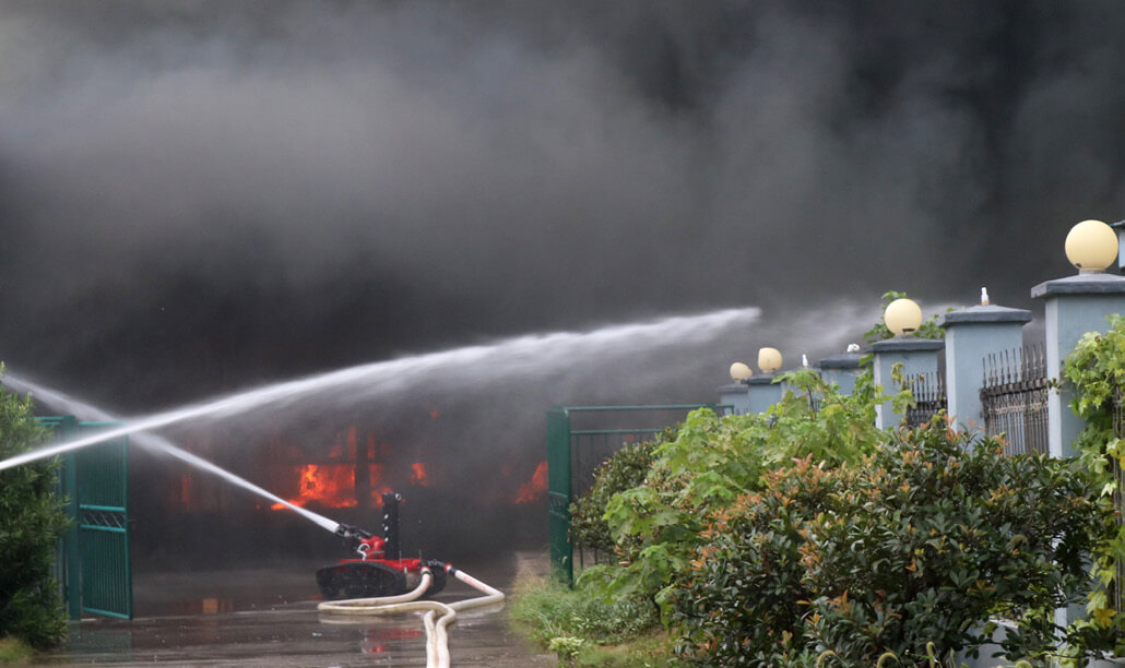 某大型化工厂灭火救援