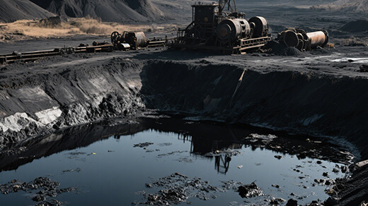 某煤矿废水池处理